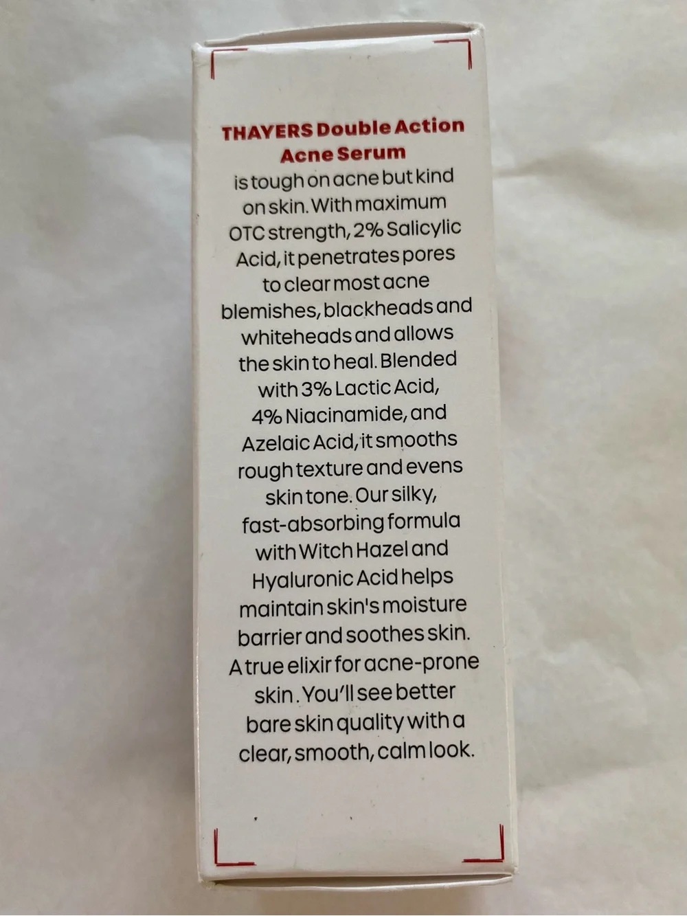 Thayers Double Action Acne Serum - 1.0 fl oz